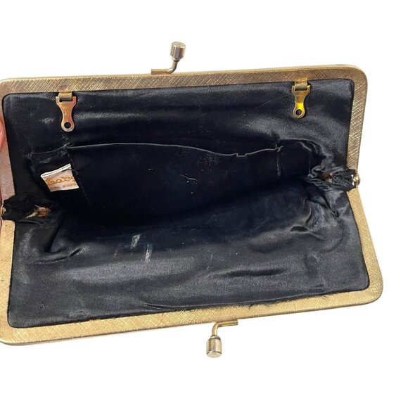 Vintage 40s 50s Tapestry Clutch Bag Petite Needlework Purse Hong Kong - Picture 4 of 9